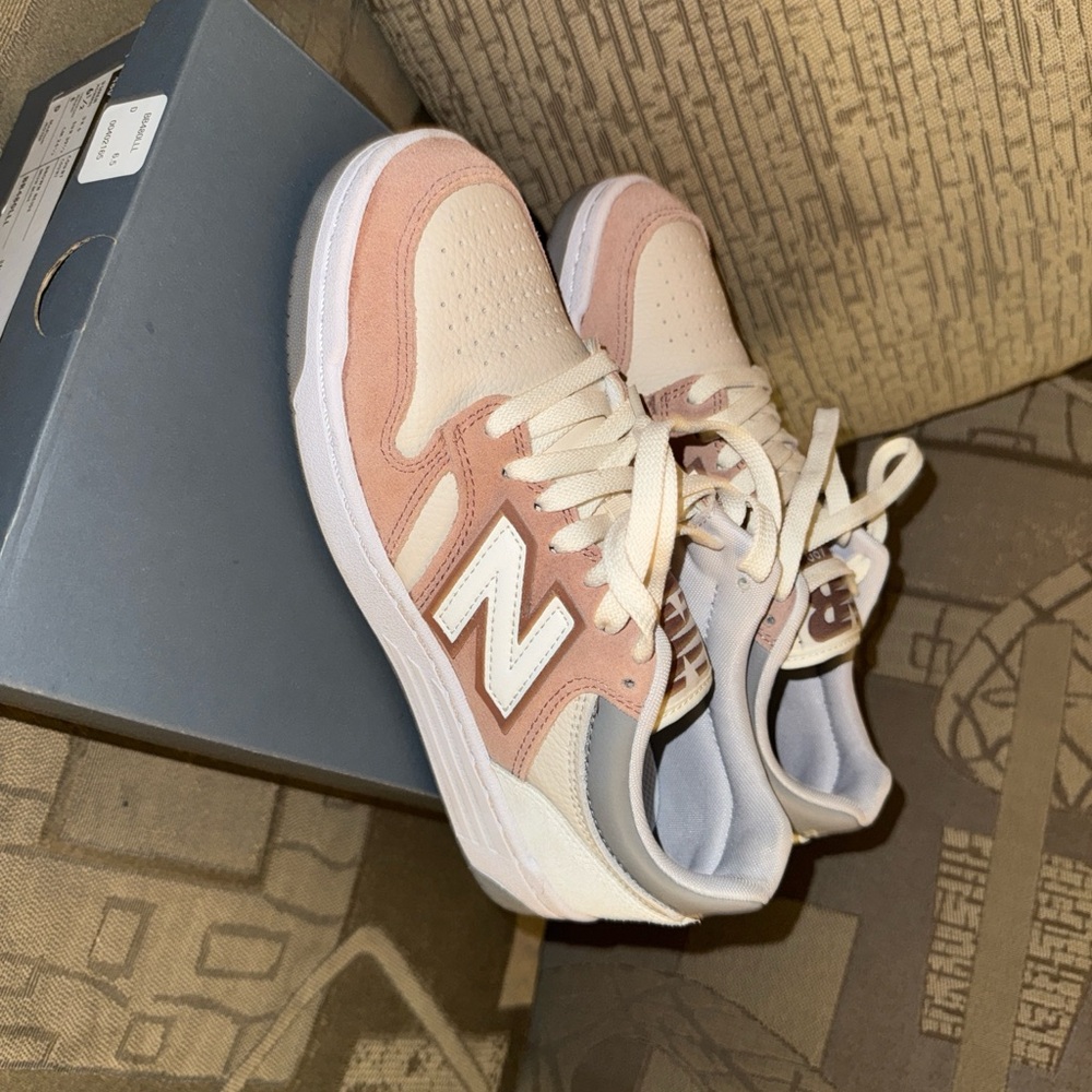 New Balance Blush and Cream Athletic Shoes